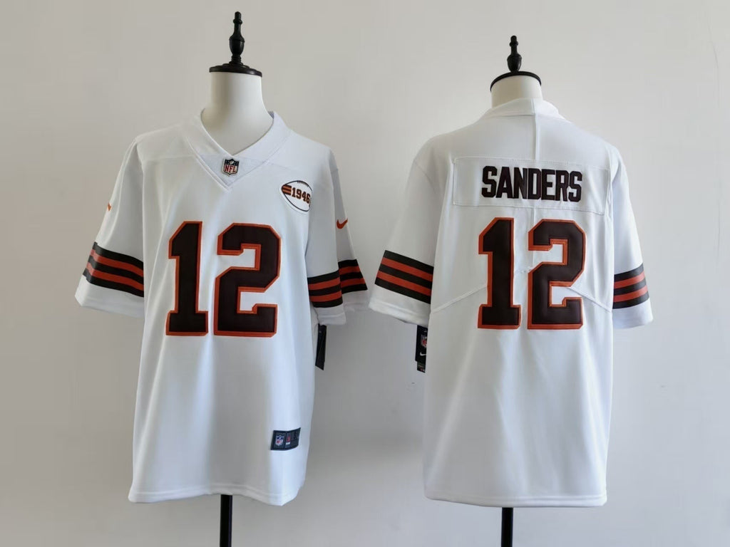 Men's Cleveland Browns Shedeur Sanders Jersey-White