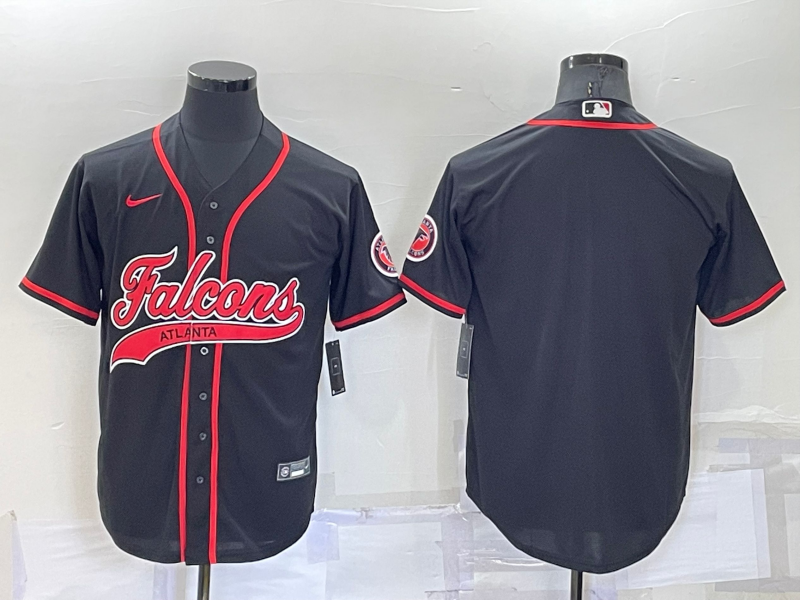 Men's Atlanta Falcons Black Blank Jersey1