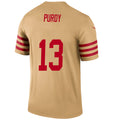 #13 Brock Purdy Player SF.49ers Gold Legend Vapor Limited Football Jerseys