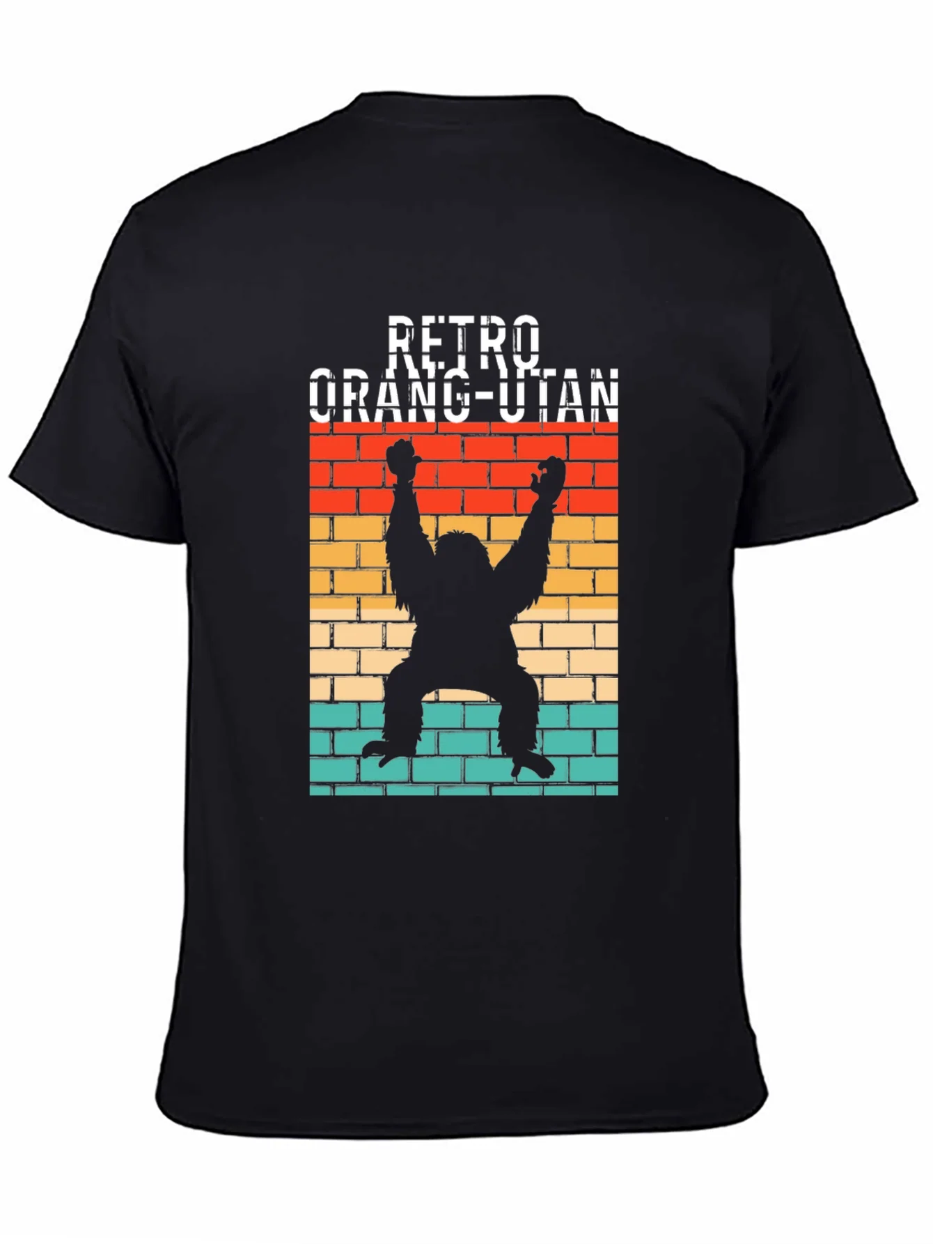 Retro Orangutan Graphic Tee - Vintage Style T-Shirt