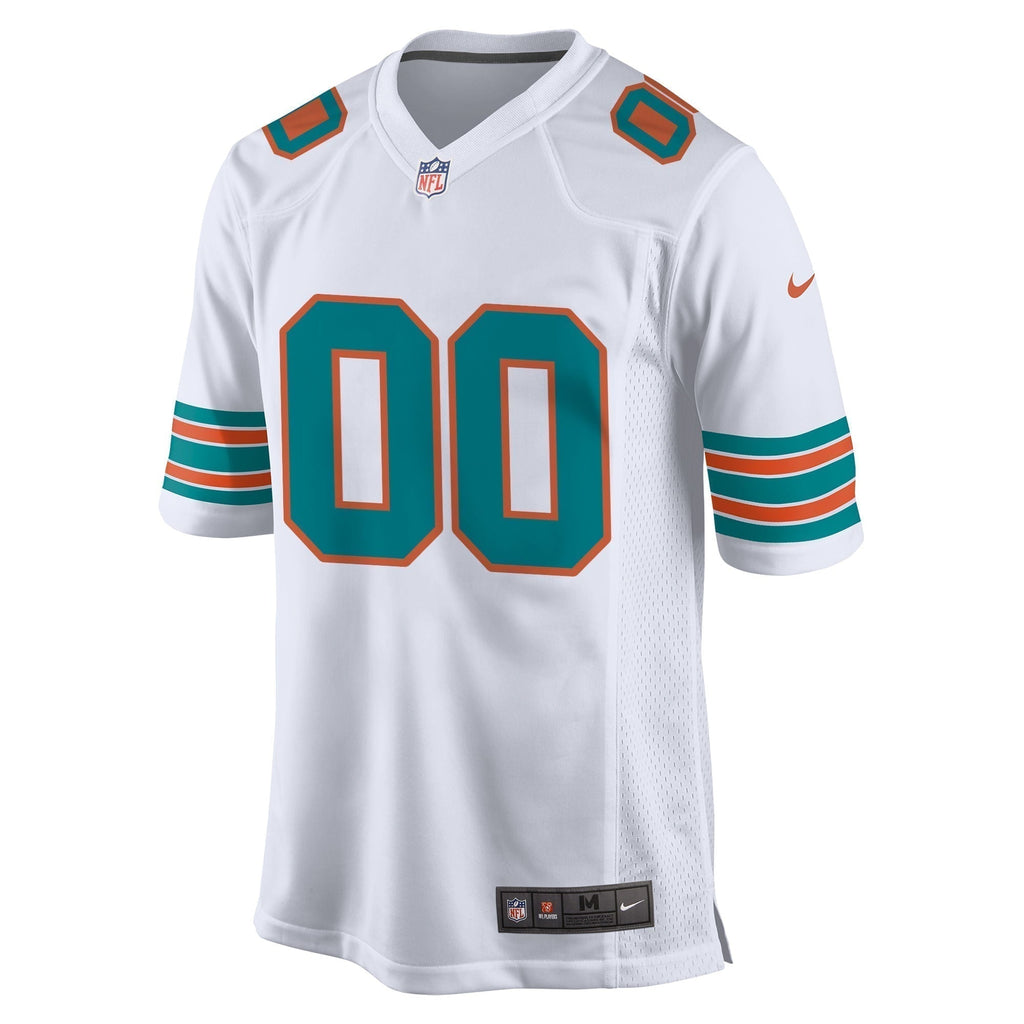Miami Dolphins  Alternate Custom Game Jersey - White