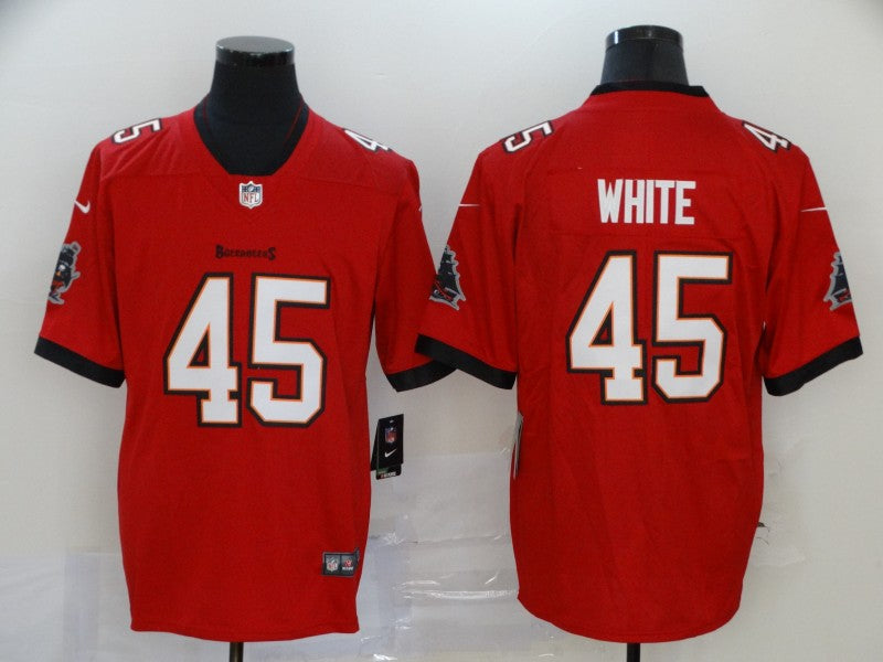 Men's Tampa Bay Buccaneers Devin White #45 Red Game Jersey1