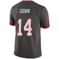 #14 Chris Godwin Player TB.Buccaneers pewter Vapor Limited Football Jerseys