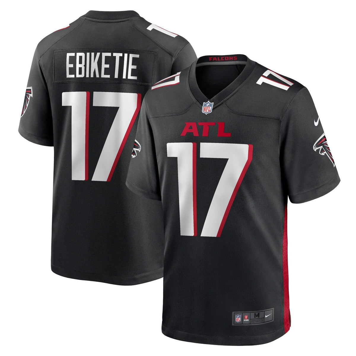 Arnold Ebiketie Atlanta Falcons  Team Game Jersey -  Black