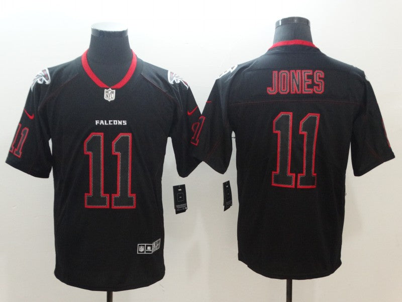 Men's Atlanta Falcons #11 Julio Jones Black Alternate Game Jersey1