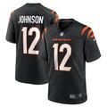 Tyron Johnson Cincinnati Bengals  Home Game   Jersey - Black