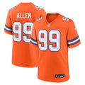 Zach Allen Denver Broncos  Mile High Collection 1977 Throwback   Game Jersey - Orange