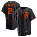 San Francisco Giants Willy Adames #2  Black Alternate 2025  Player Jersey