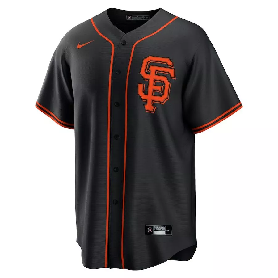 San Francisco Giants Willy Adames #2  Black Alternate 2025  Player Jersey