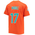 #17 Jaylen Waddle M.Dolphins Orange Game Stitched Football Jerseys
