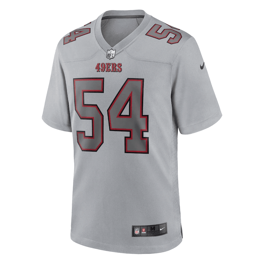 Fred Warner 54 San Francisco 49ers Atmosphere Fashion Game Jersey - Gray