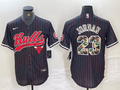 Men's Chicago Bulls Michael Jordan #23 Black Replica Player Jersey