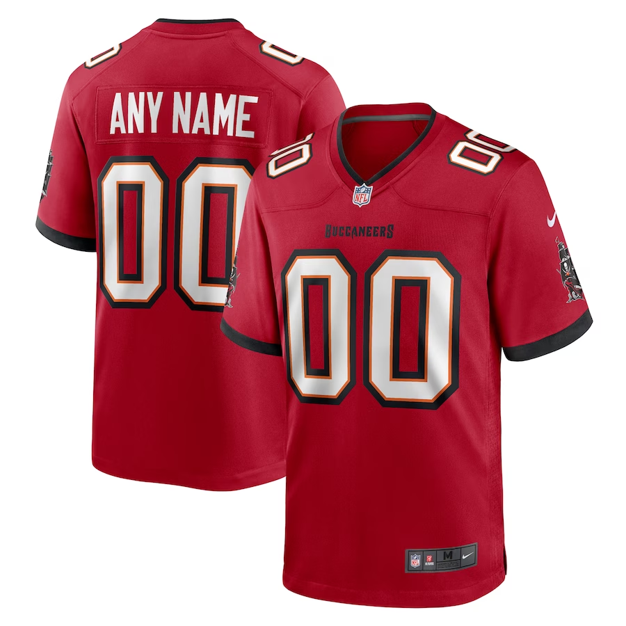 Custom Tampa Bay Buccaneers Red Game Jersey1