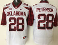 Men's Oklahoma Sooners Adrian Peterson #28 White Player Jersey