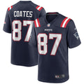 Ben Coates New England Patriots  Game Retired   Jersey - Navy