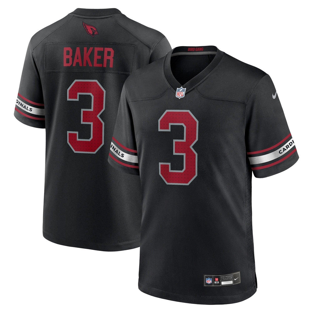 Budda Baker Arizona Cardinals  Game Jersey - Black