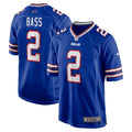 Tyler Bass Buffalo Bills  Game   Jersey - Royal