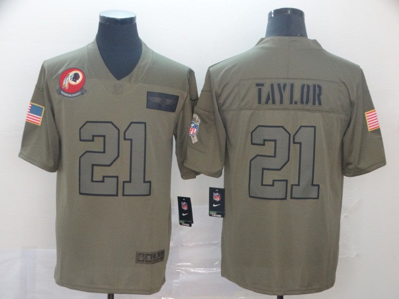 Men's Washington Commanders Sean Taylor #21 Brown Game Jersey1