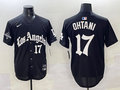 Men's Los Angeles Dodgers Shohei Ohtani #17 Black Team Player Game Jersey