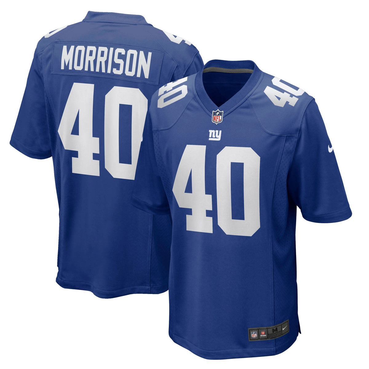 Joe Morrison New York Giants  Retired   Jersey - Royal
