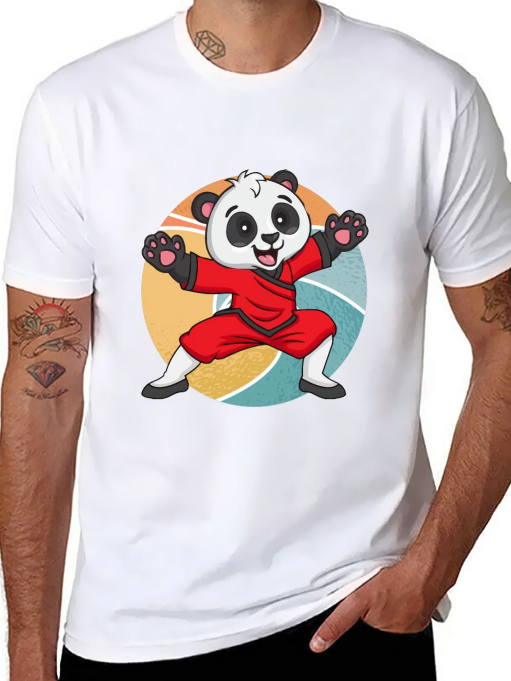 Martial Arts Panda T-Shirt: Cute Kung Fu Bear Tee