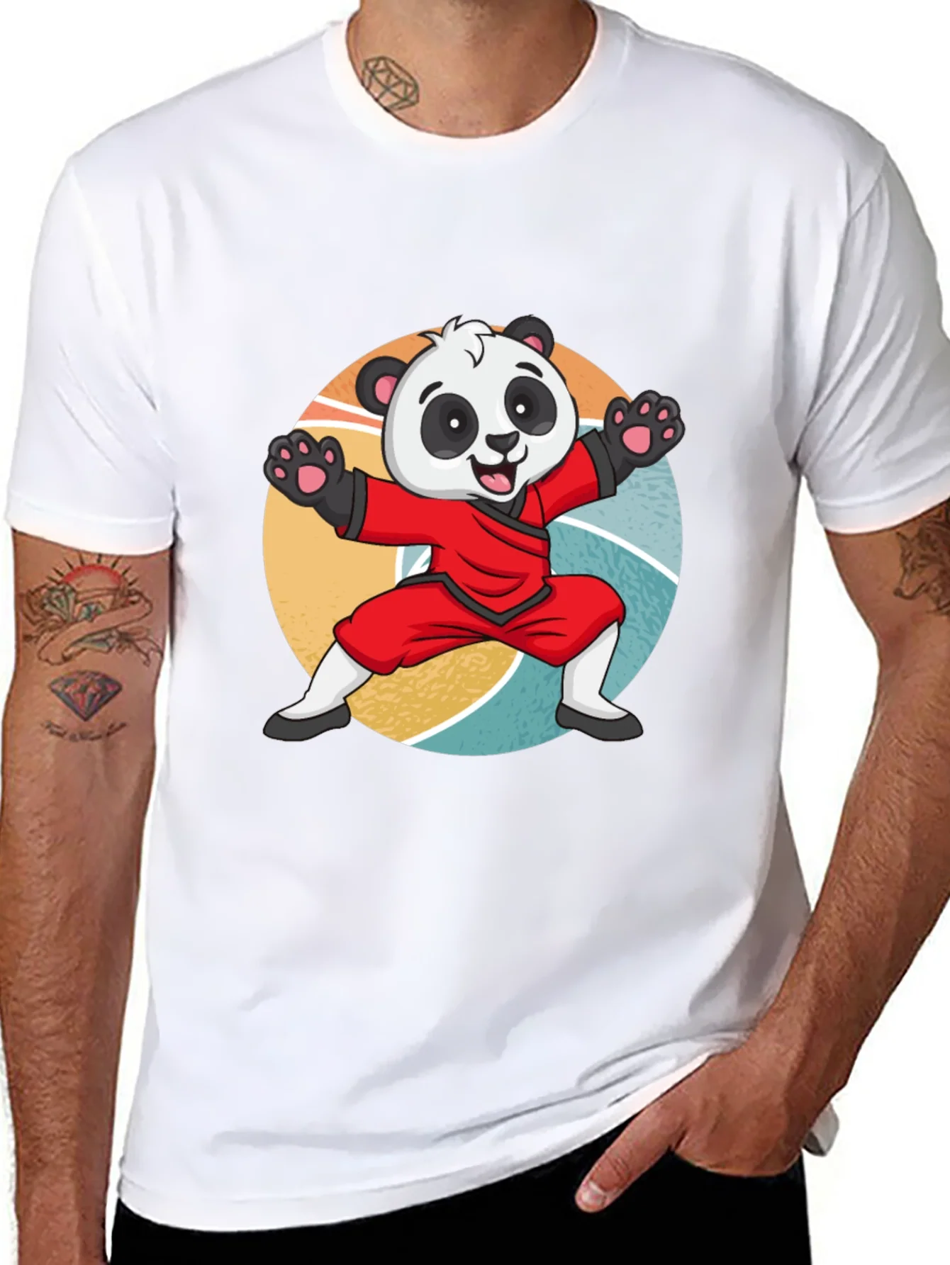 Martial Arts Panda T-Shirt: Cute Kung Fu Bear Tee