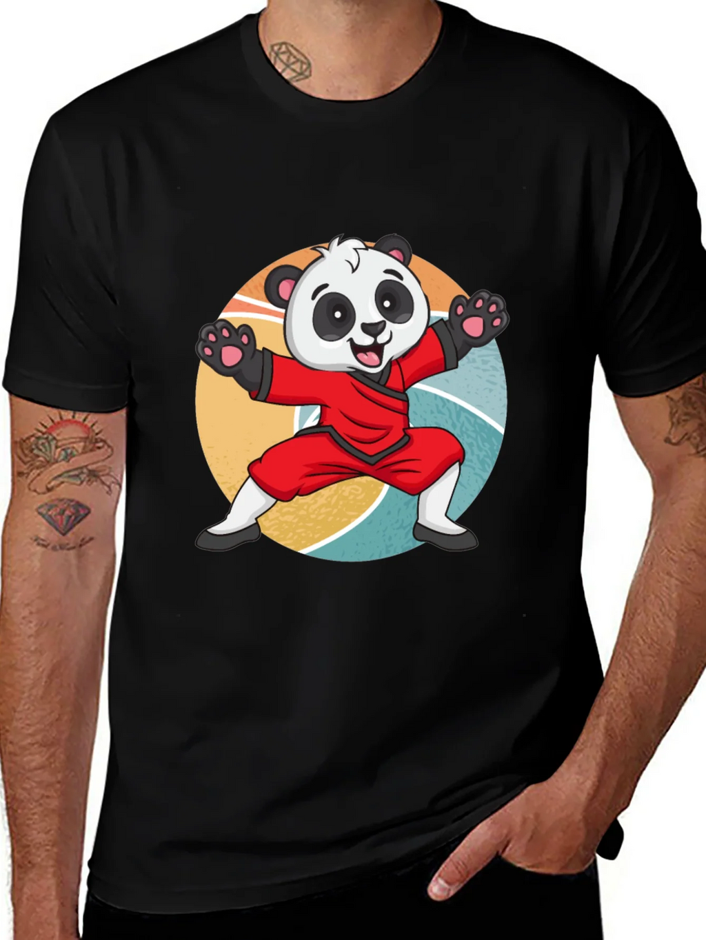 Martial Arts Panda T-Shirt: Cute Kung Fu Bear Tee
