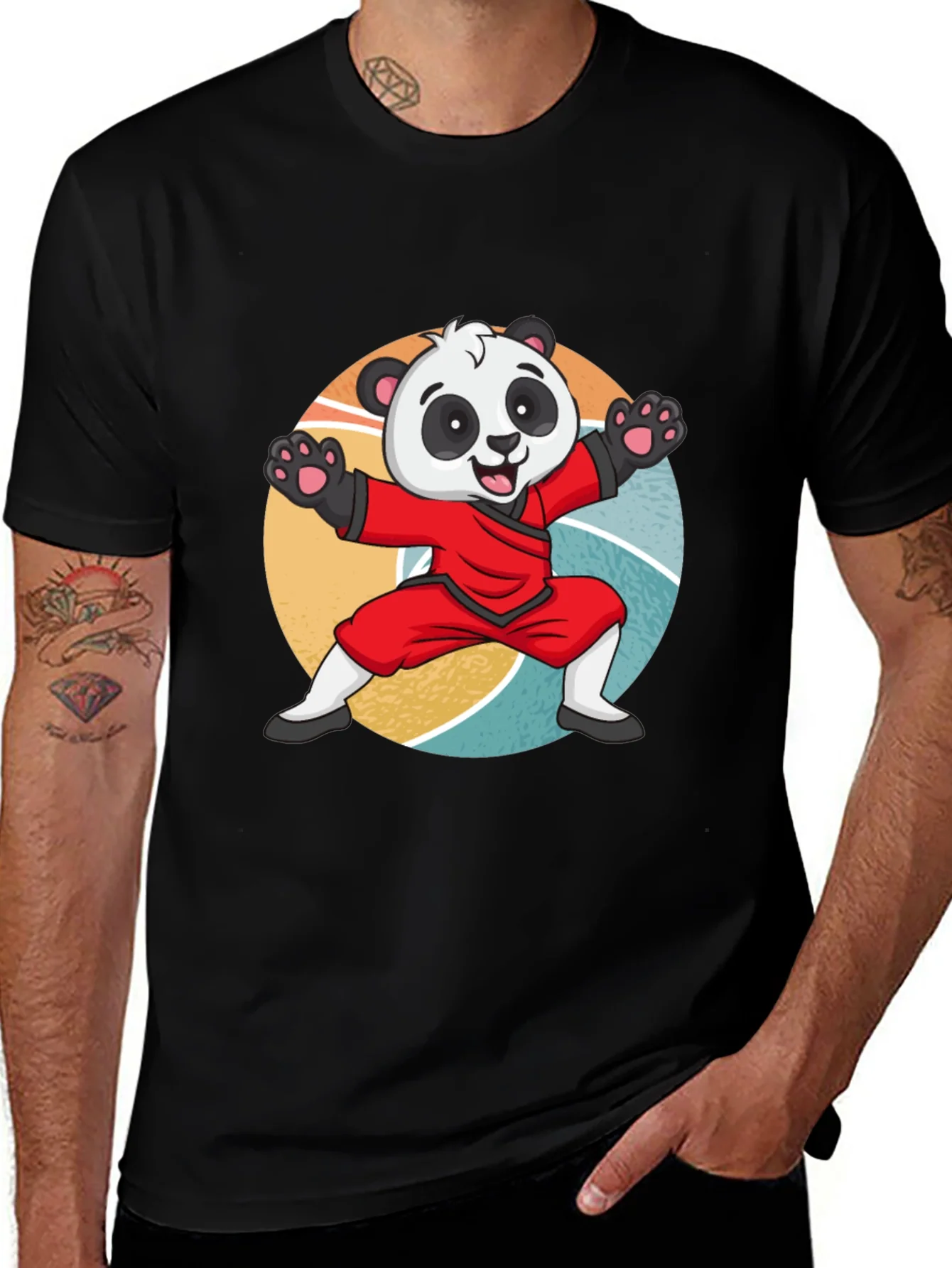 Martial Arts Panda T-Shirt: Cute Kung Fu Bear Tee