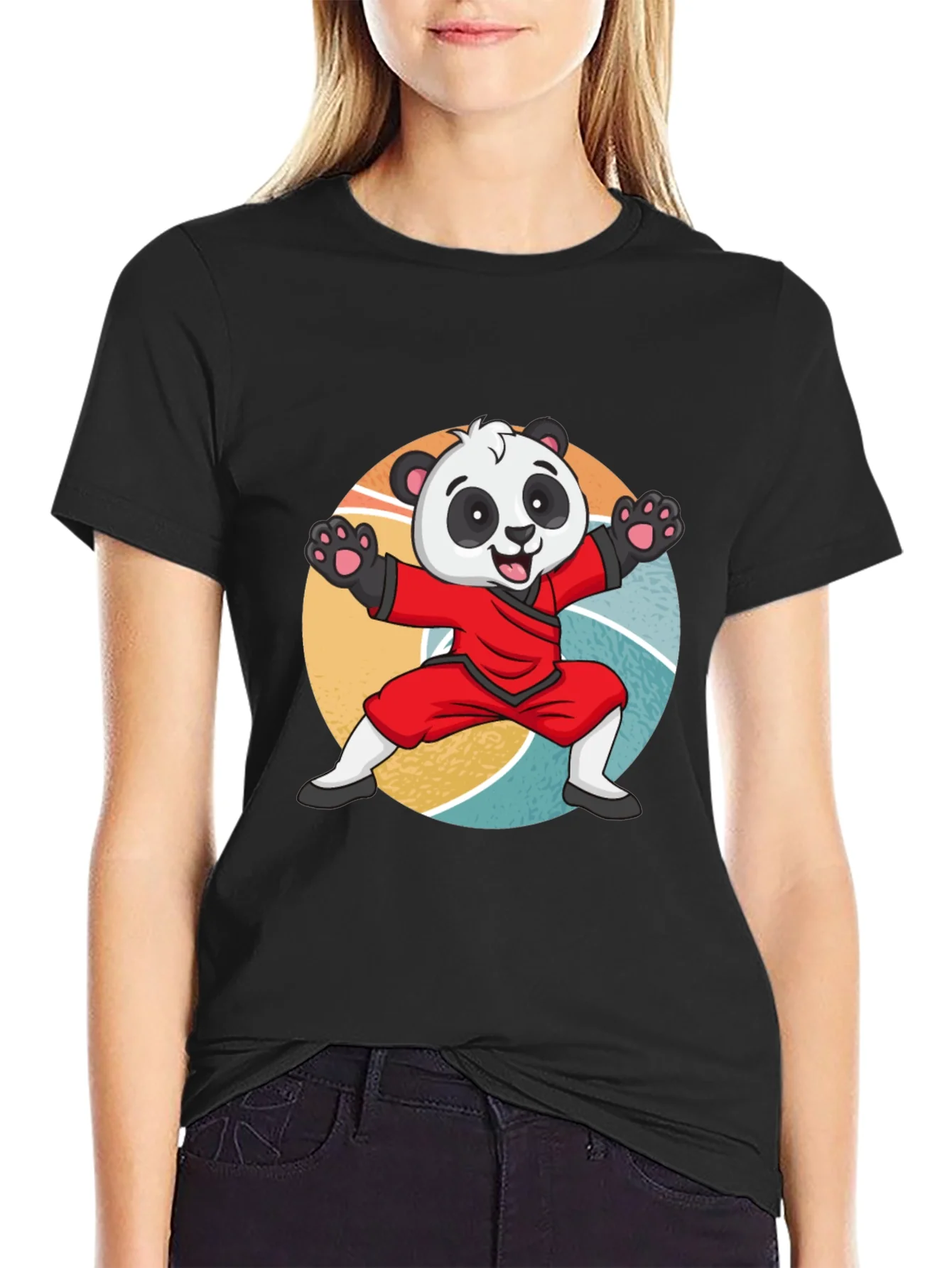 Martial Arts Panda T-Shirt: Cute Kung Fu Bear Tee