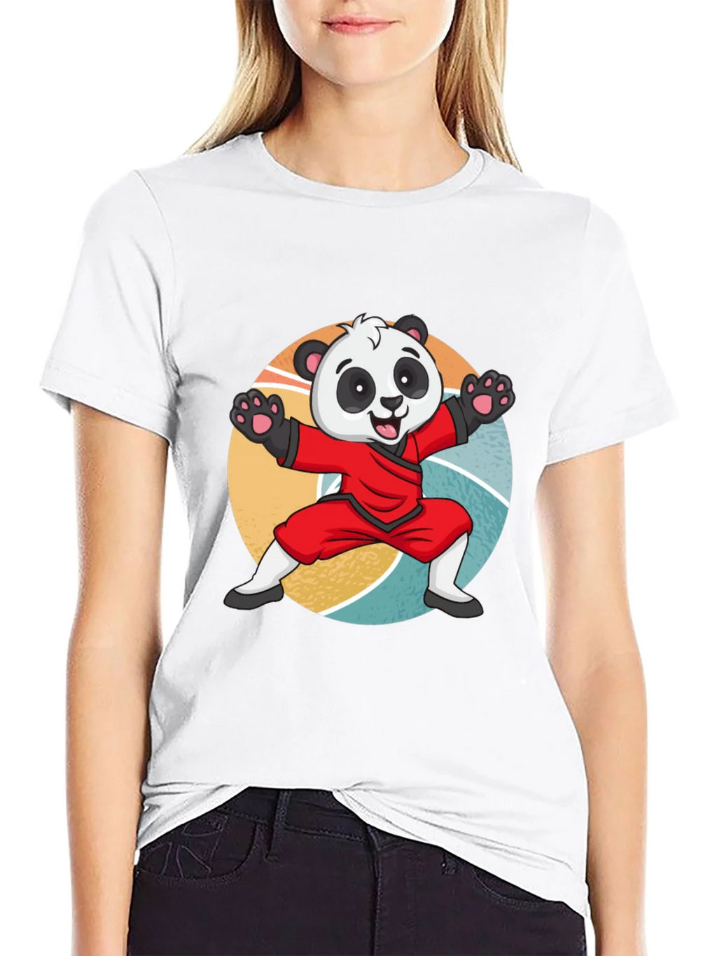Martial Arts Panda T-Shirt: Cute Kung Fu Bear Tee