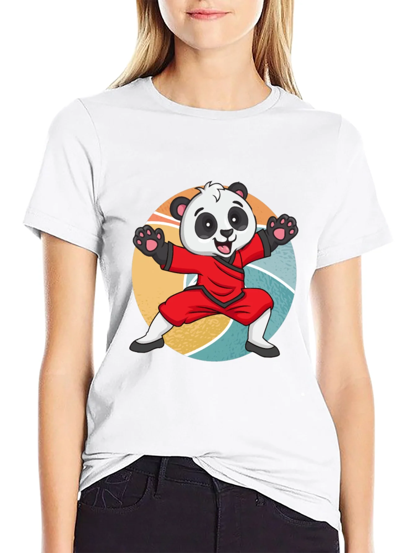 Martial Arts Panda T-Shirt: Cute Kung Fu Bear Tee