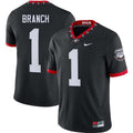 Zachariah Branch Georgia Bulldogs 100th Anniversity Jersey - Black