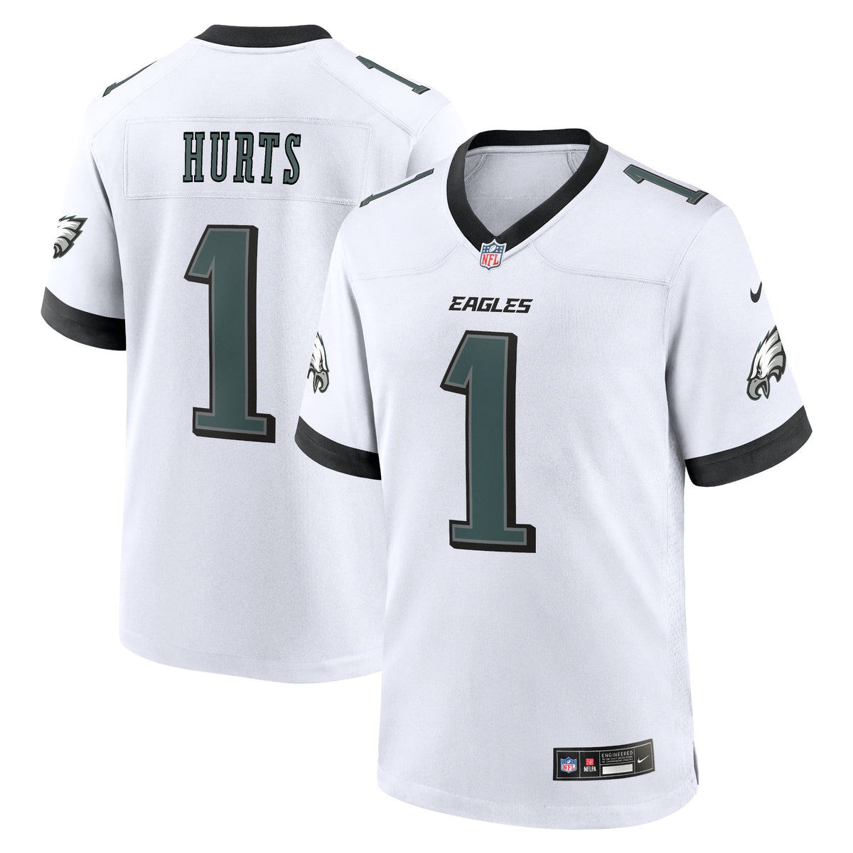 Jalen Hurts Philadelphia Eagles  White Game Jersey - White