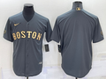 Men's Boston Red Sox Gray Blank Jersey1