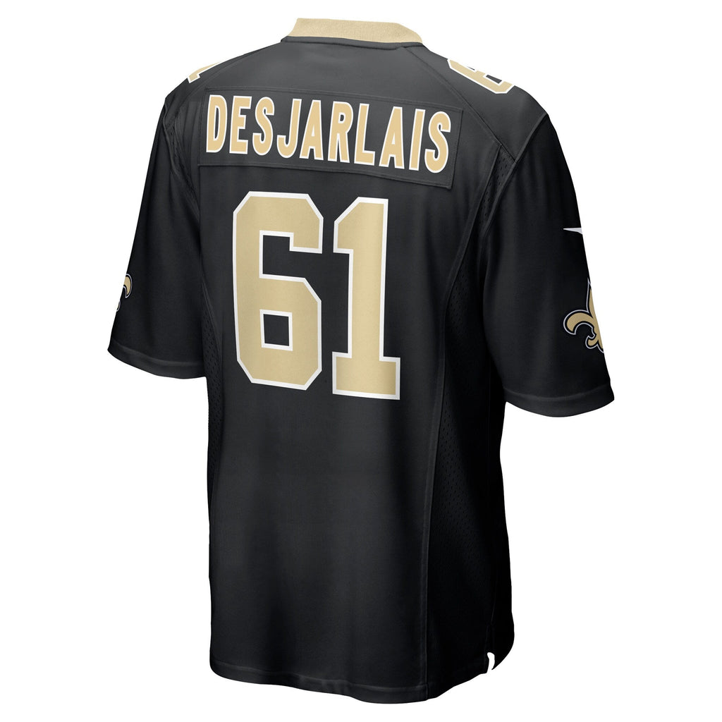 Drew Desjarlais New Orleans Saints  Game   Jersey - Black