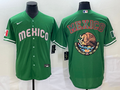 Men's 2023 World Baseball Classic Mexico Green Replica Baseball Jersey1