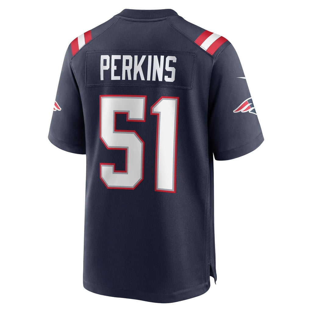 Ronnie Perkins New England Patriots  Game Jersey - Navy