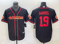 Men's San Francisco 49ers Deebo Samuel #19 Black Joint Edition Player Jersey1