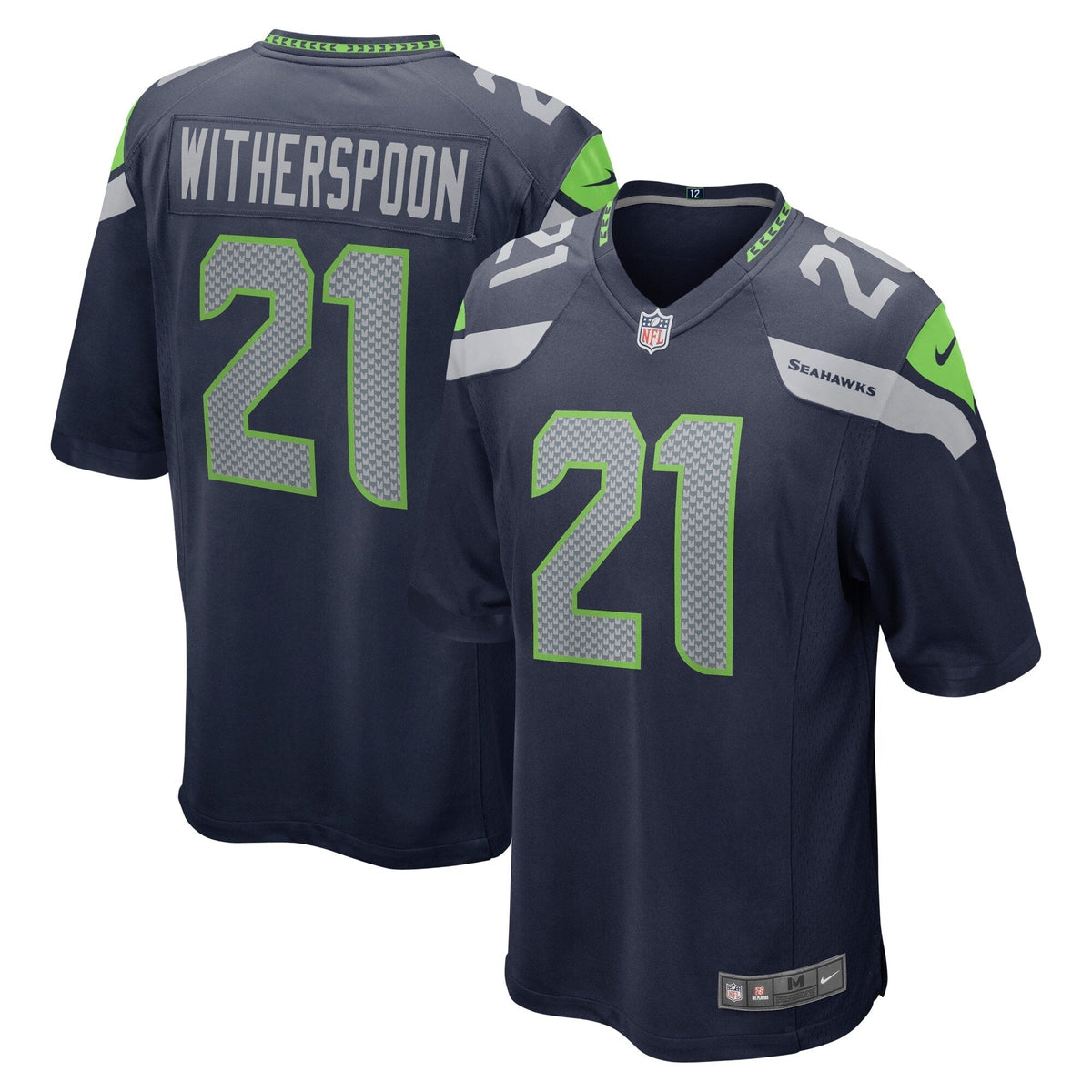 Devon Witherspoon Seattle Seahawks  2023  Draft First Round Pick Game Jersey - College Navy