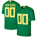 Men's Oregon Ducks #00 Green Custom Player Game Jersey