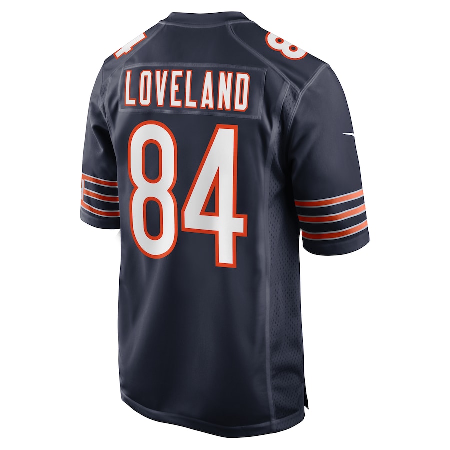 Chicago Bears Colston Loveland  Navy 2025  Draft First Round Pick Game Jersey