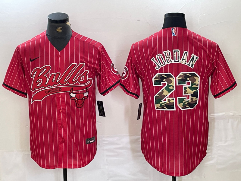 Men's Chicago Bulls Michael Jordan #23 Red Alternate Game Jersey