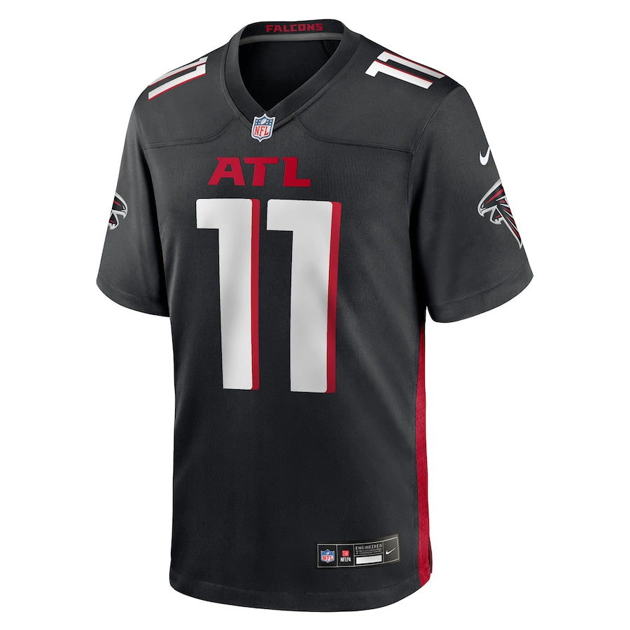 Men's Atlanta Falcons Jalon Walker  Black 2025  Draft First Round Pick Game Jersey