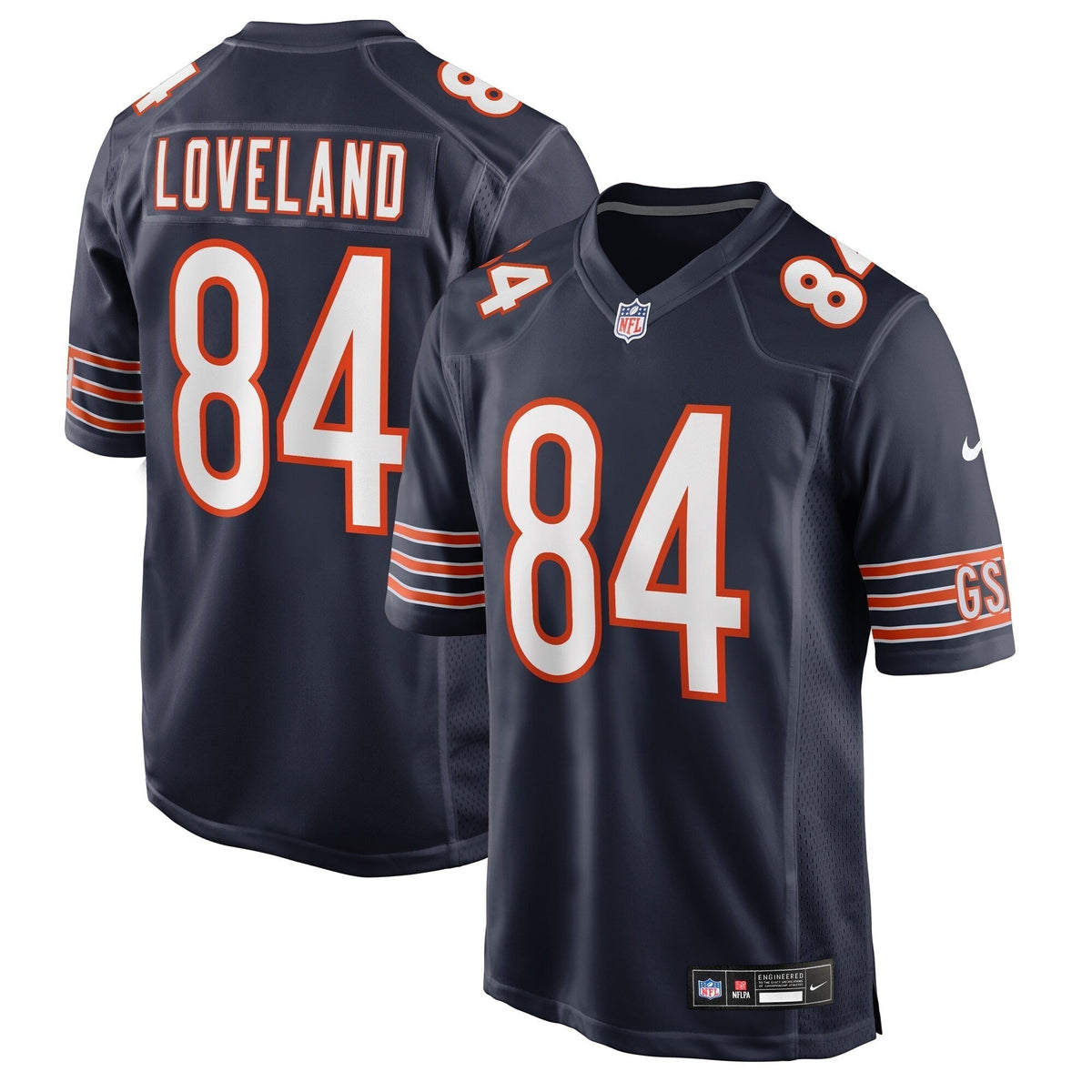 Chicago Bears Colston Loveland  Navy 2025  Draft First Round Pick Game Jersey