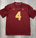 Adidas Arizona State Sun Devils Cam Skattebo Jersey. Mens XL. Red. Rare.