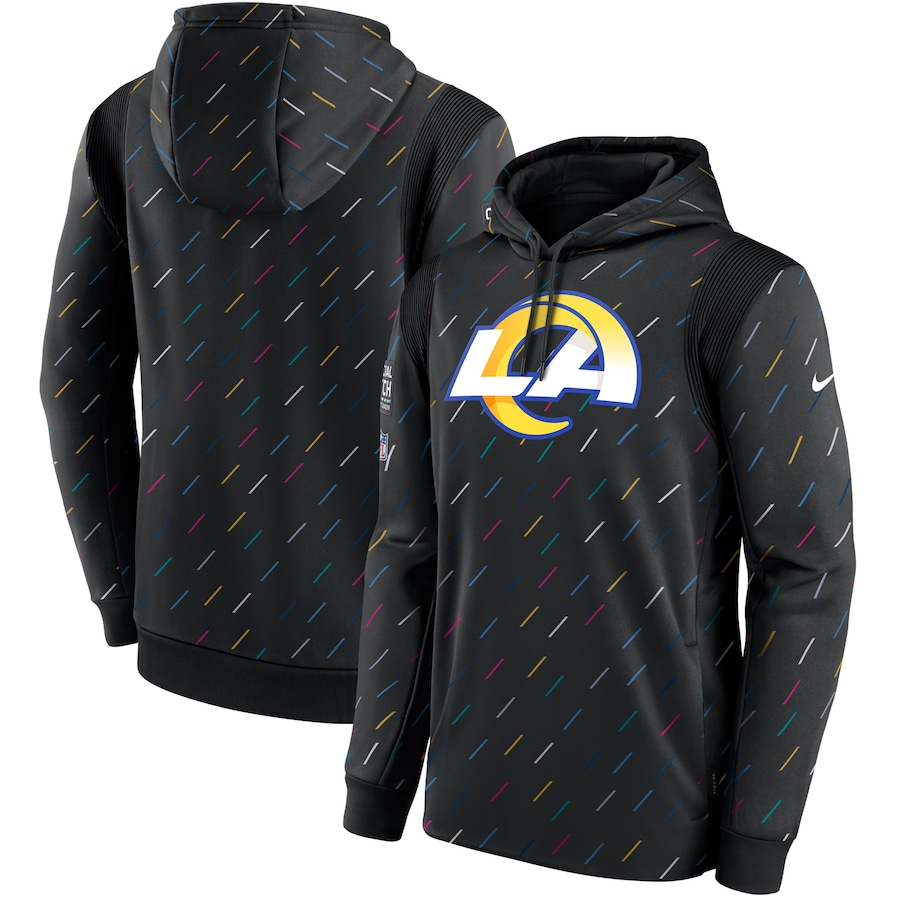 Men's Los Angeles Rams  2021 Salute to Service Hoodie1 Black