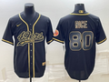 Men's San Francisco 49ers Jerry Rice #80 Black Player Jersey1 Joint Edition