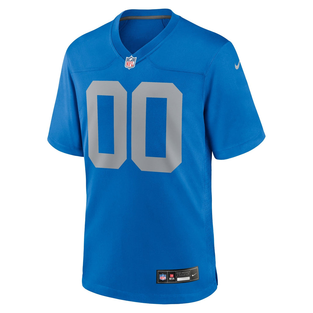 Detroit Lions  Alternate Custom Game Jersey - Blue