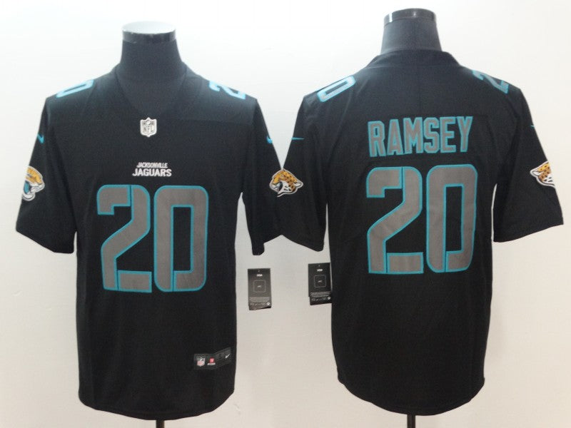 Men's Jacksonville Jaguars Jalen Ramsey #20 Black Game Player Jersey1