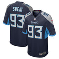 T'Vondre Sweat Tennessee Titans  Team Game Jersey -  Navy